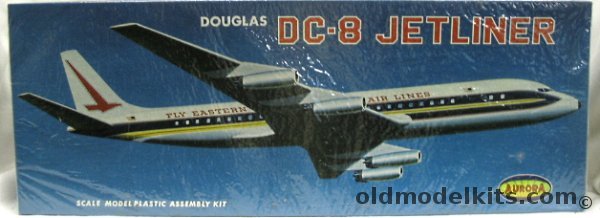 Aurora 1/103 Douglas DC-8 Jet Liner 'Fly Eastern Jets' Old Slogan, 388-249 plastic model kit